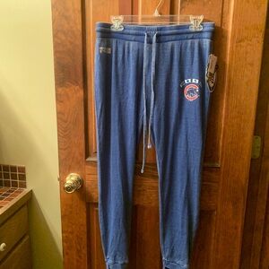 NEW WITH TAGS. Chicago Cubs Women’s BLUE sweatpants. GENUINE MERCHANDISE. SOFT!!